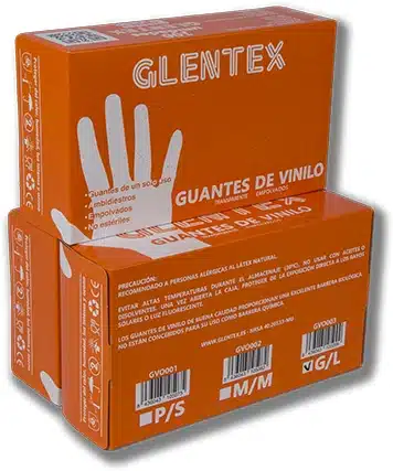 Guante vinilo transparente talla p pequeña